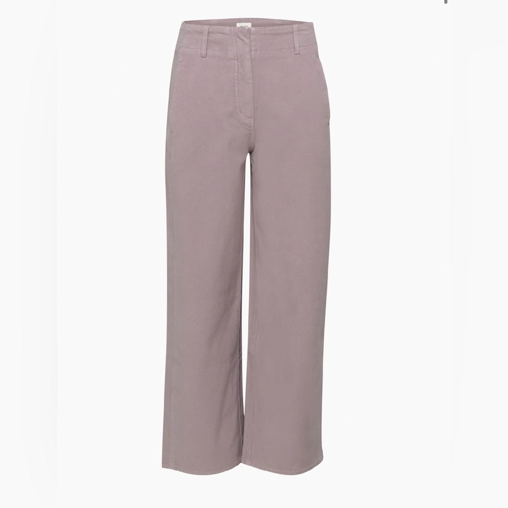 SOLD Aritzia Wilfred Free Ascendant Pant High-Waisted Utility Pants in Purple - Picture 5 of 16